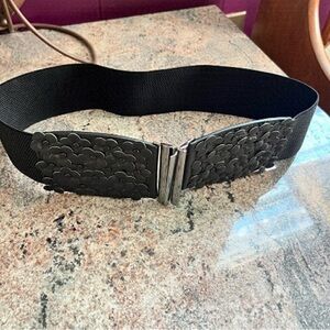 Black Wide Stretch Belt Size Small